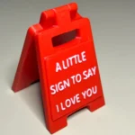 I Love You Miniature Sign أحبك