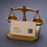 حامل بطاقات أعمال للمحامين